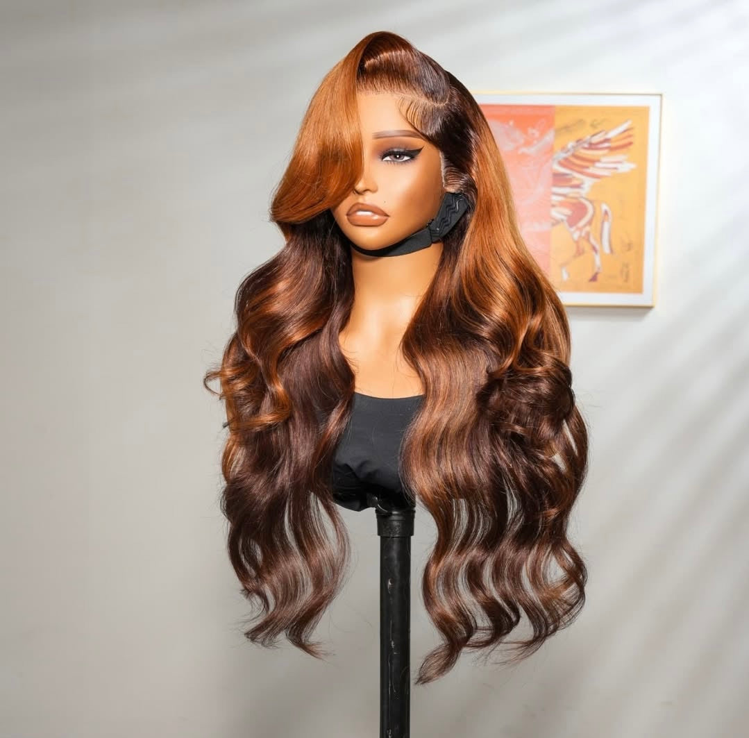 Chocolate Auburn Body Wave Wig
