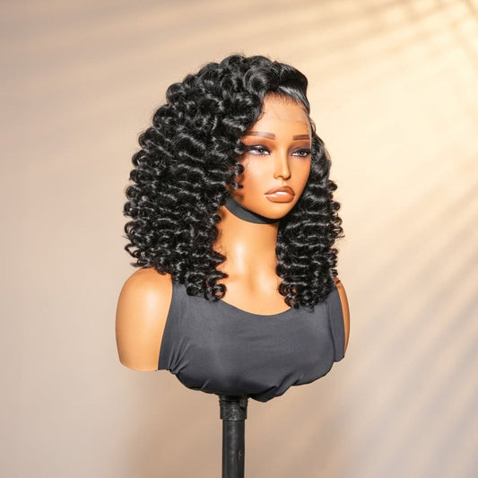 Black Curly HD Wig