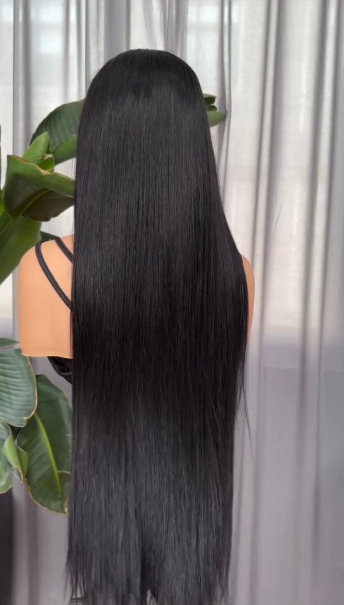 Long Black HD Wig