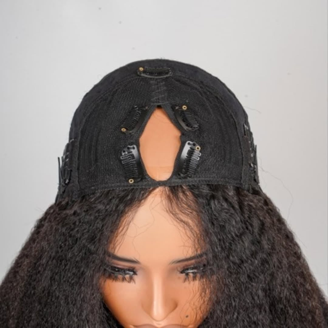 Kinky Straight V-Part Wig