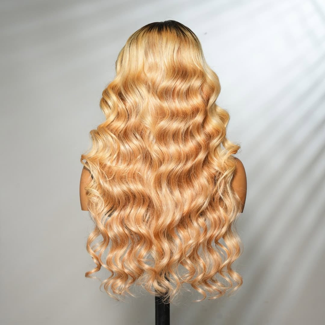 Ombre Waves with Dark Roots