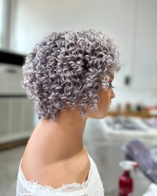 Smoky Violet Pixie Cut