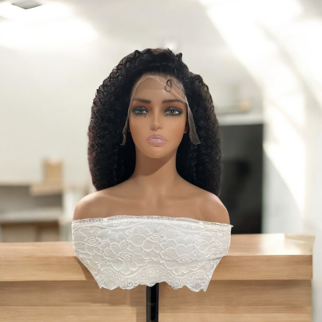 Natural Kinky Curly HD Wig