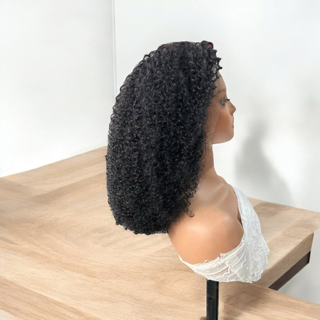 Natural Kinky Curly HD Wig