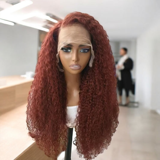 Rich Burgundy Loose Curls