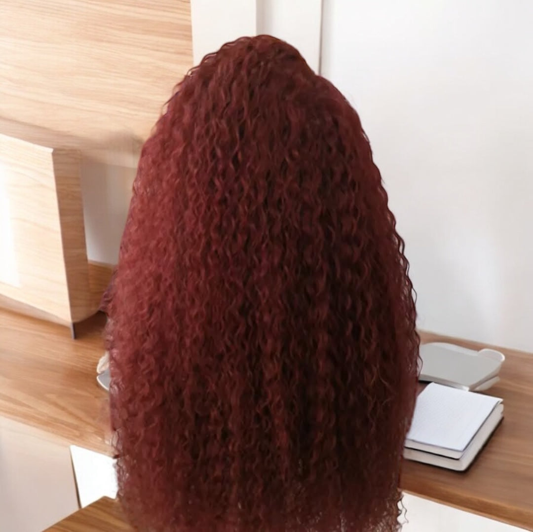 Rich Burgundy Loose Curls