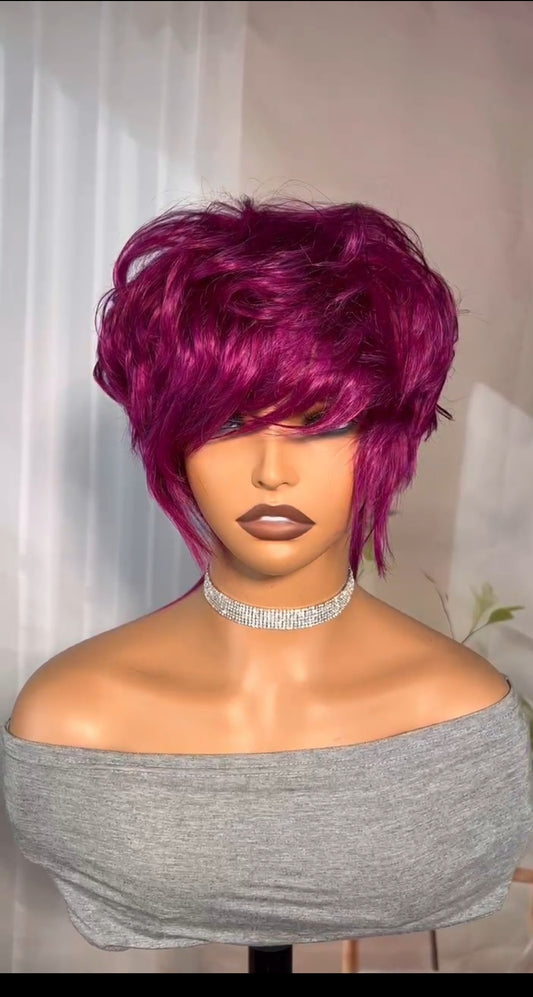 Purple Pixie Cut