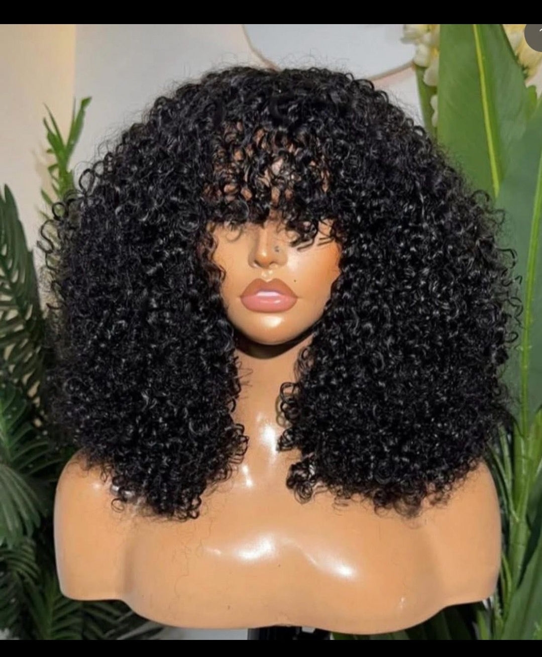 Curly Wig with Bang