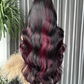 Burgundy-Black Body Wave