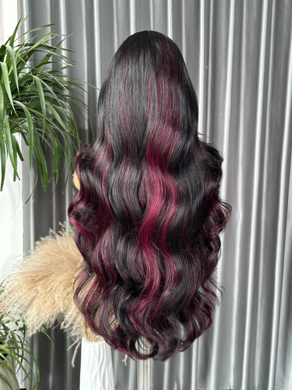 Burgundy-Black Body Wave