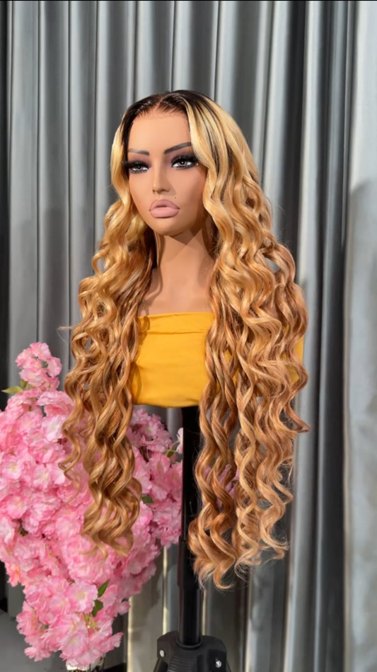 Curly Medium Blonde