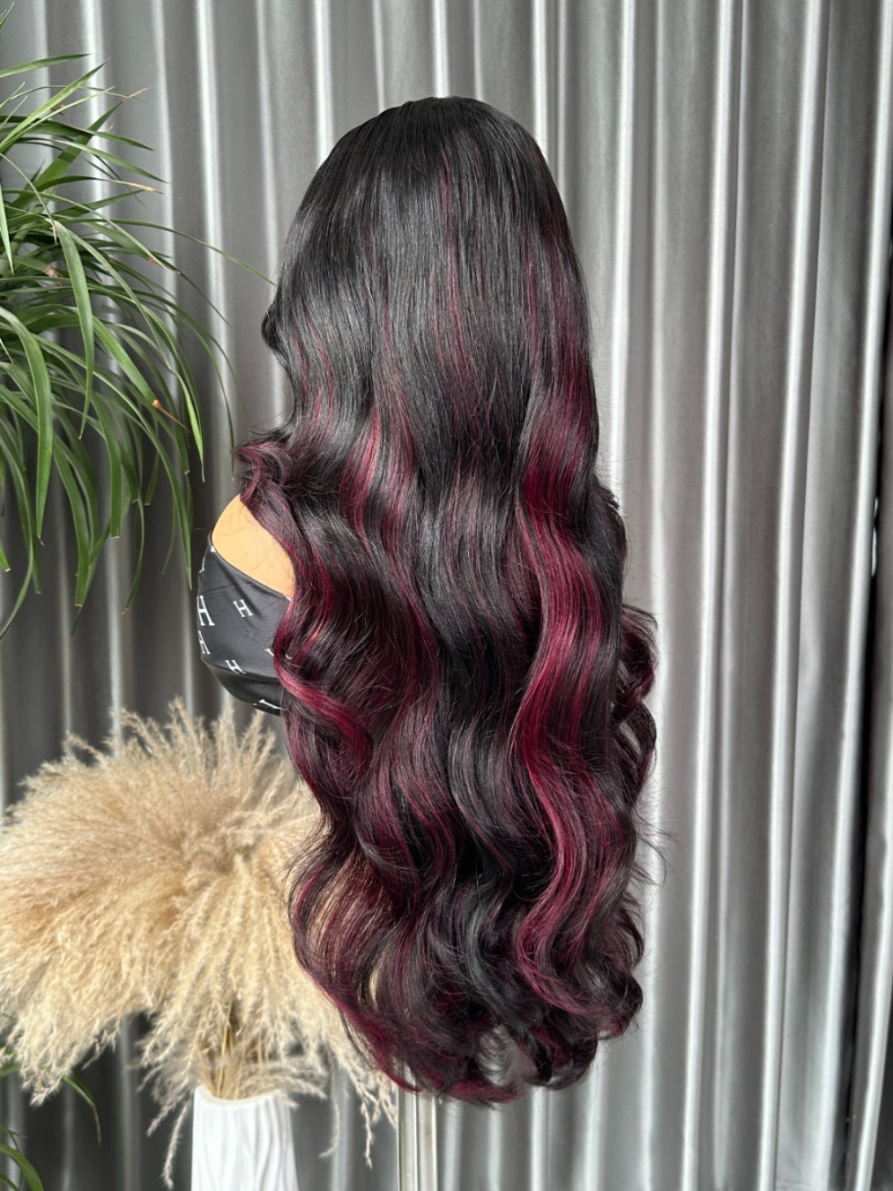 Burgundy-Black Body Wave