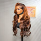 Chocolate Auburn Body Wave Wig