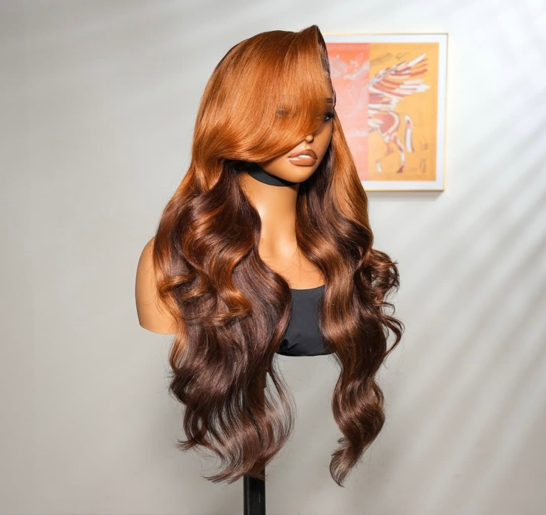 Chocolate Auburn Body Wave Wig