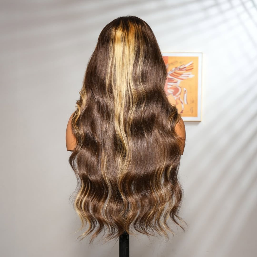 Golden Glow Highlight Wig