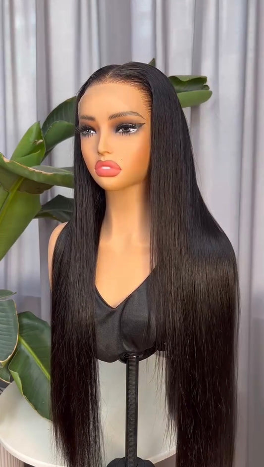 Long Black HD Wig