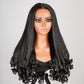 Straight Hair with Spiral Curls
