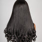 Straight Hair with Spiral Curls