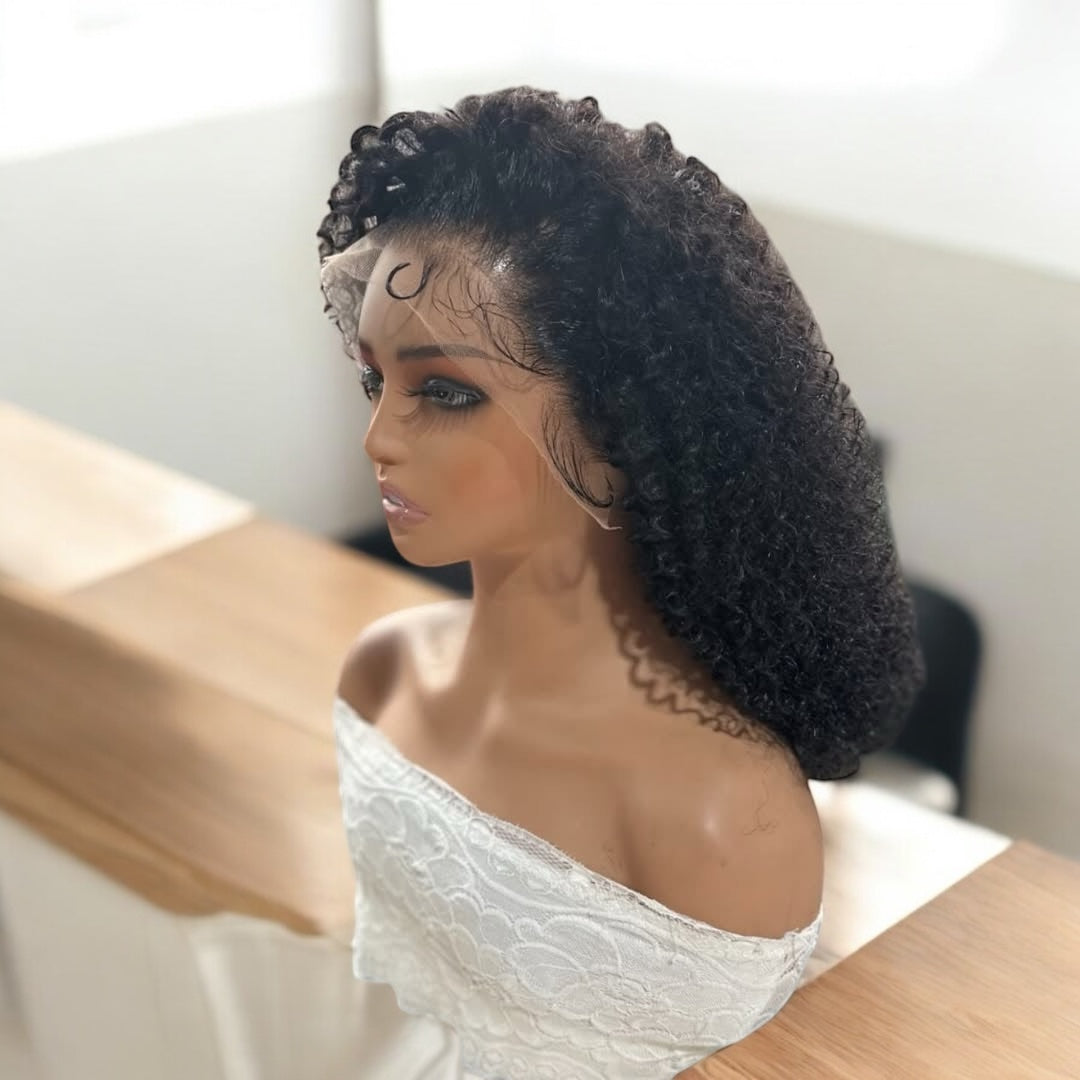 Natural Kinky Curly HD Wig