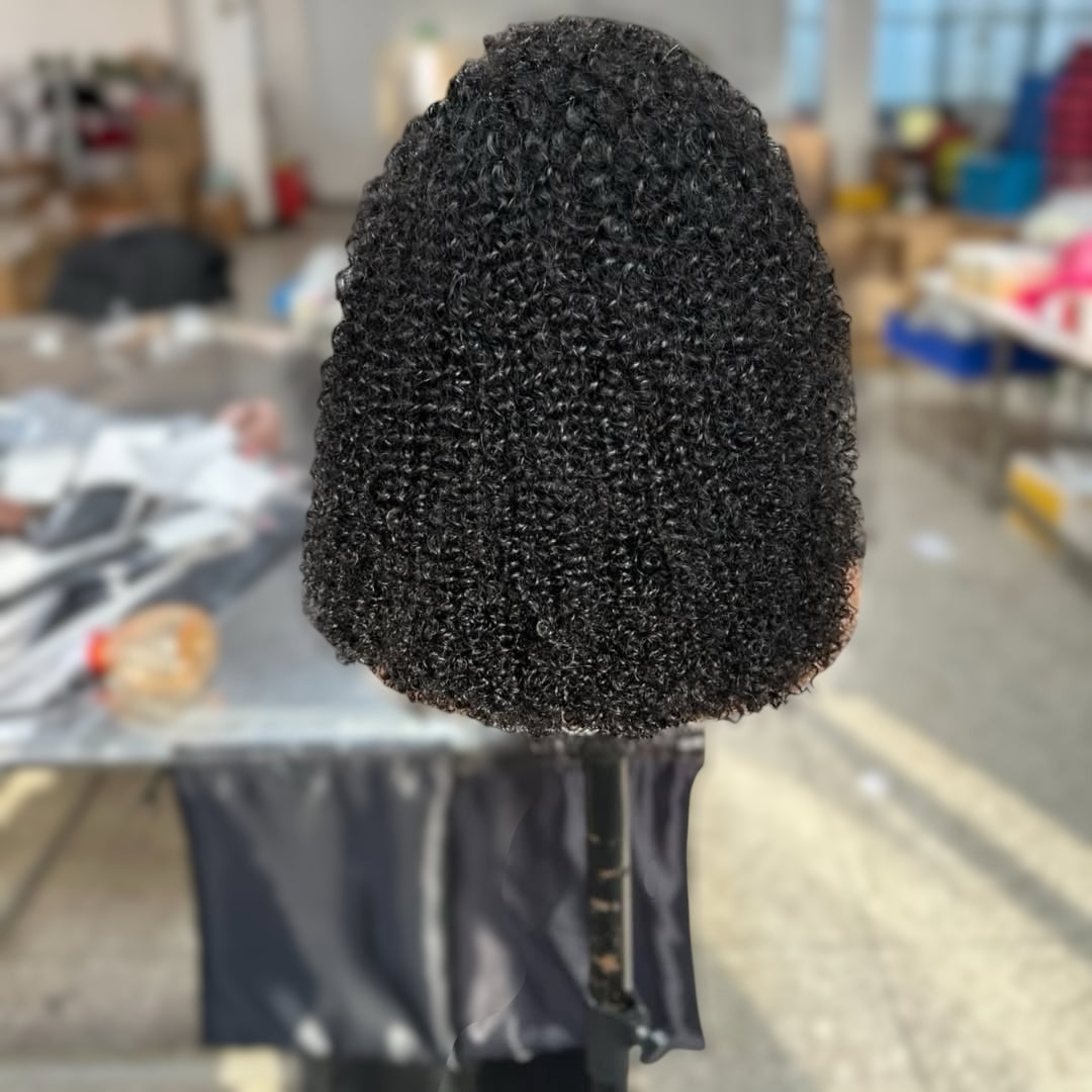 Natural Kinky Curly HD Wig