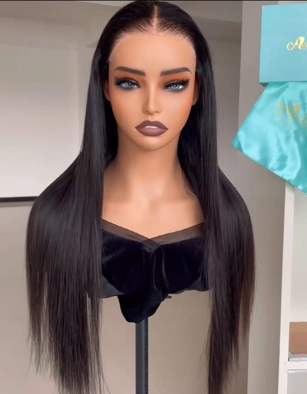 Sleek Black Wig