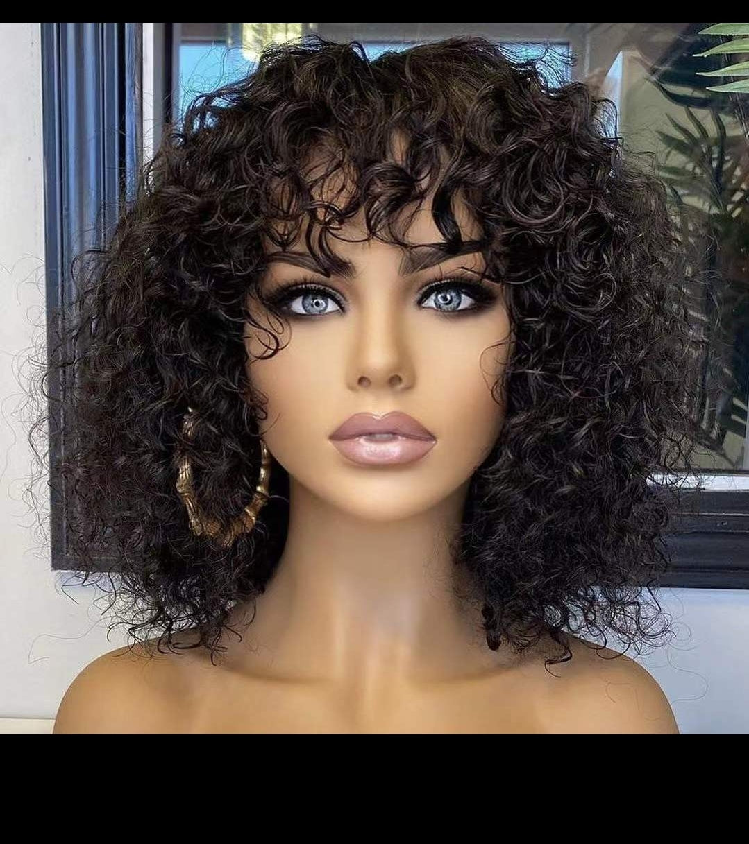 Curly Fringe Bob