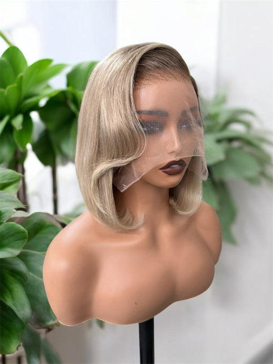 Sleek Blonde Bob