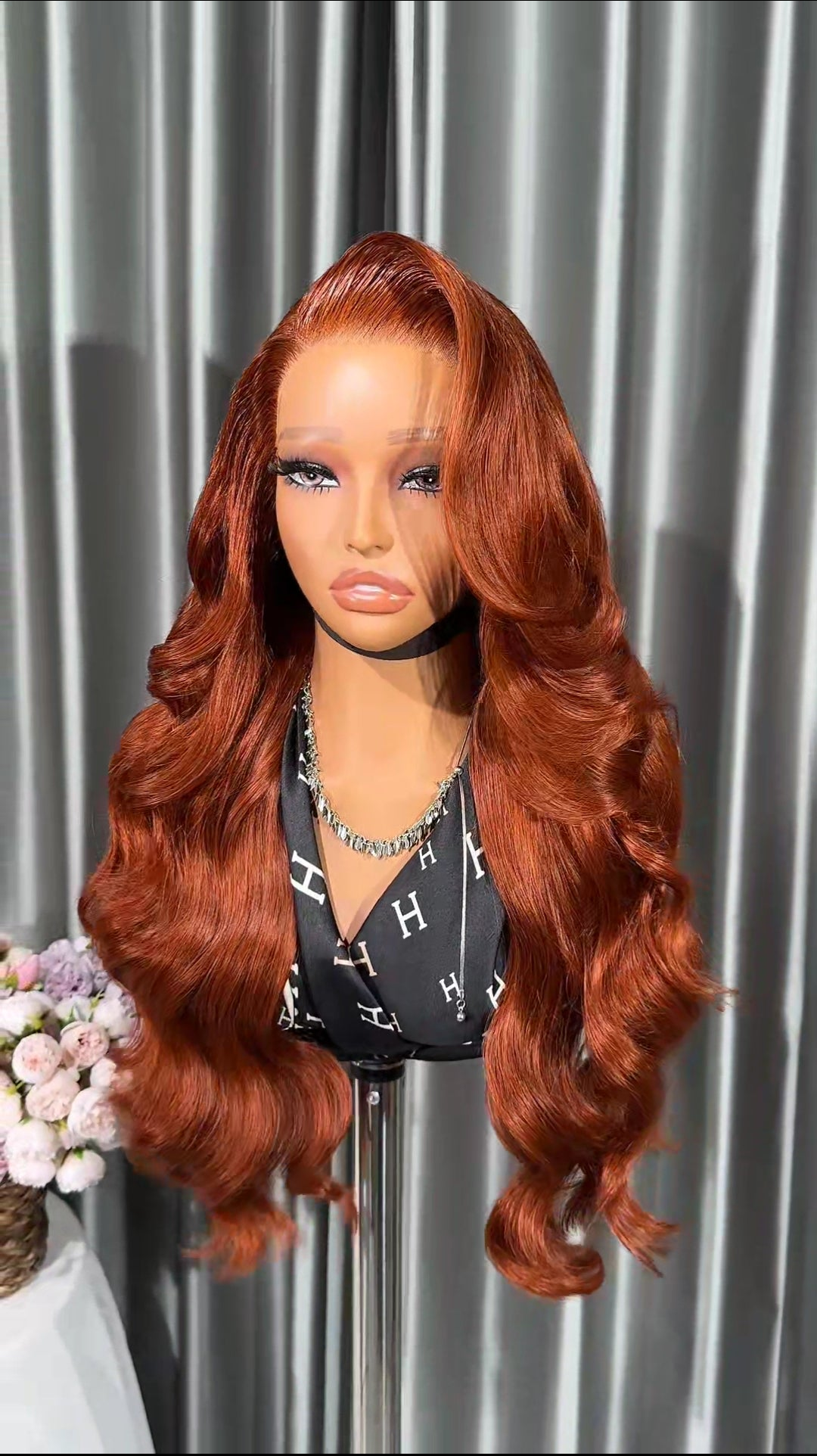 Layered Wavy Ginger Color