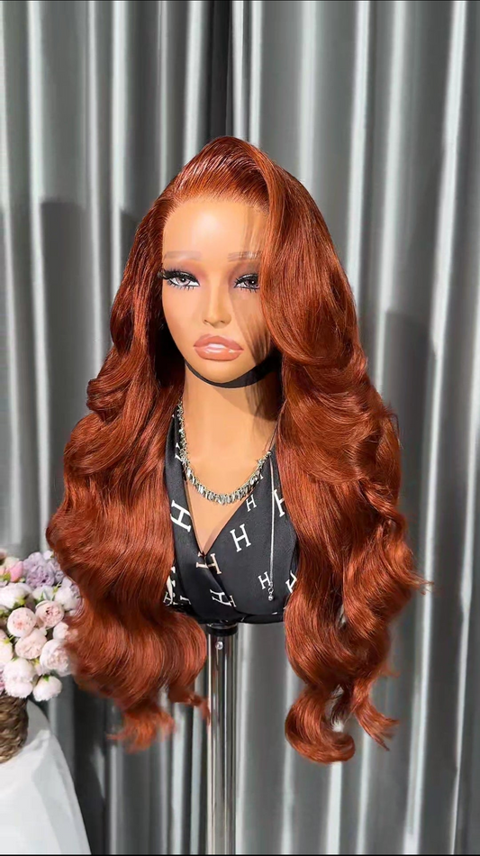 Layered Wavy Ginger Color