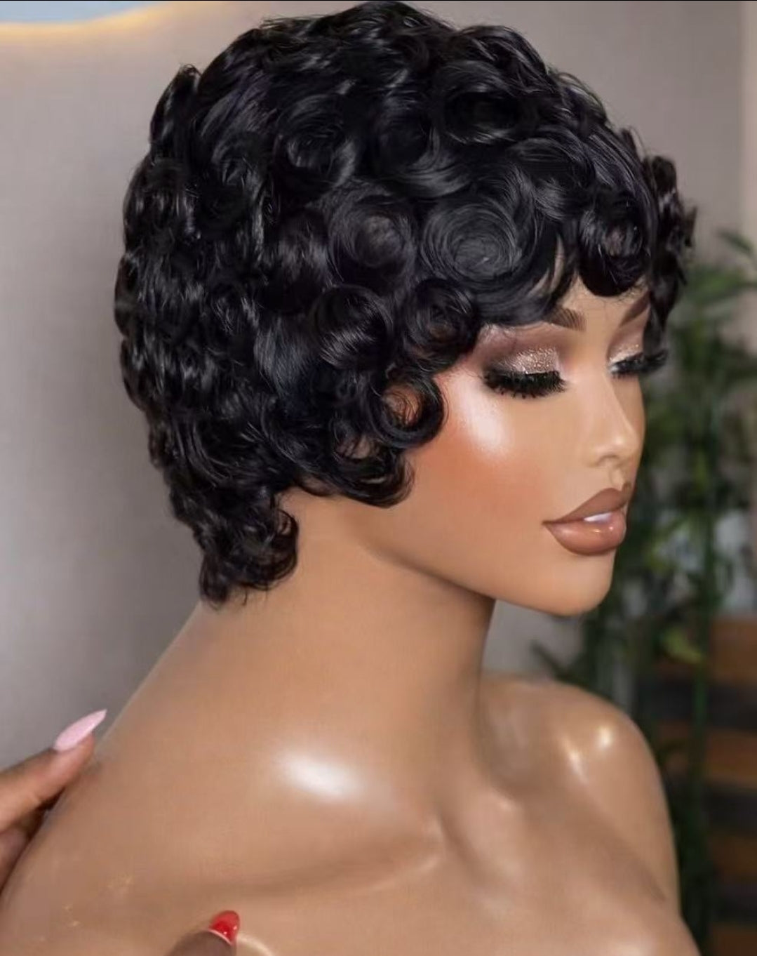 Pixie Cut with Curls