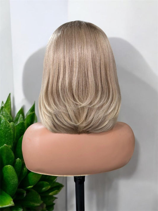 Sleek Blonde Bob