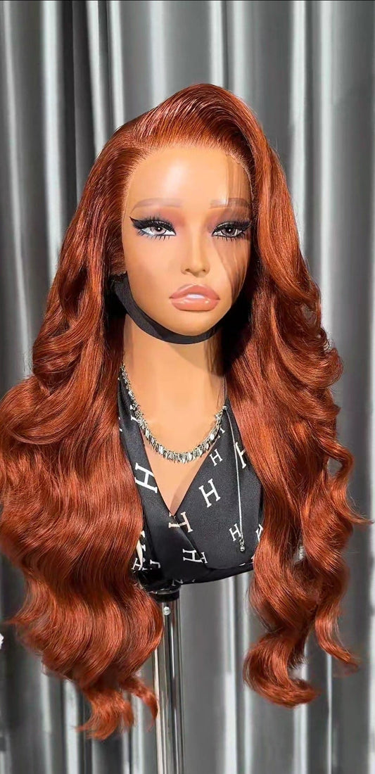 Layered Wavy Ginger Color